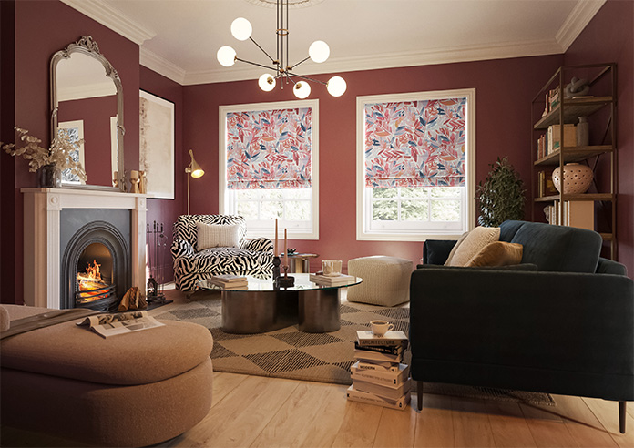 Acer, Mulberry - Roman Blind - Image 6